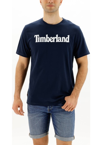 SS KENNEBEC RIVER LINEAR Lacivert Erkek Kısa Kol T-Shirt