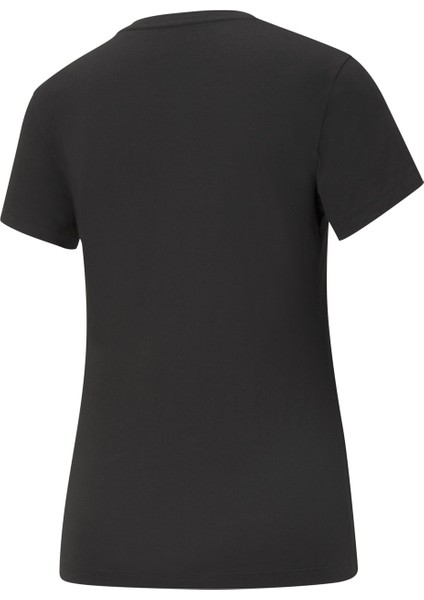 ESS Logo Tee Siyah Kadın Kısa Kol T-Shirt