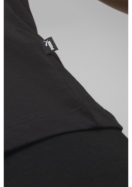 ESS Logo Tee Siyah Kadın Kısa Kol T-Shirt