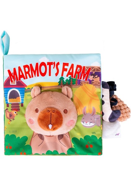 Dokunsal Interaktif Kumaş Kitap Erken Eğitim Bebek Üç Boyutlu Kuyruk Kumaş Kitap Bebek Bilişsel Oyuncak (Yurt Dışından)