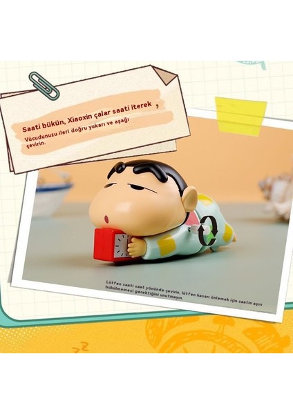 Crayon Shin-Chan Kalkmak Istemiyor Sürünen Saatlik Oyuncaklar Çocuk Eğitici Oyuncaklar (Yurt Dışından)