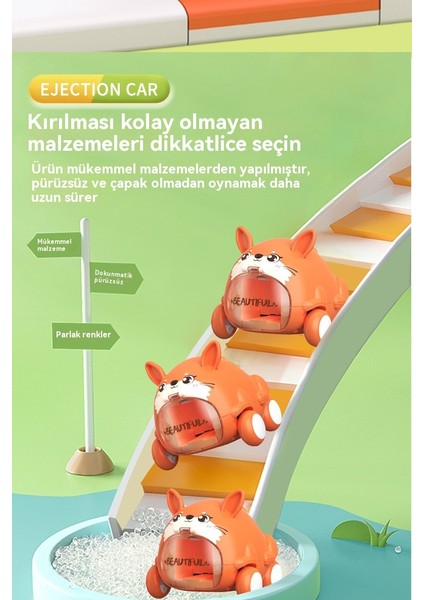 Sevimli Karikatür Hayvan Mermi Ateş Araba Oyuncakları (Yurt Dışından)