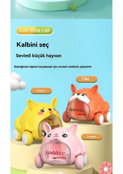Sevimli Karikatür Hayvan Mermi Ateş Araba Oyuncakları (Yurt Dışından)