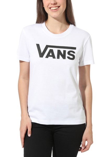 FLYING V CREW TEE Beyaz Kadın Kısa Kol T-Shirt