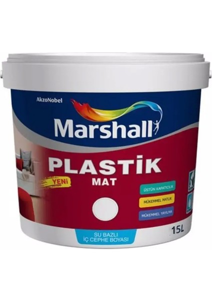 Plastik Mat Iç Cephe Boyası Bebek Pembe 15 Lt (20 Kg)