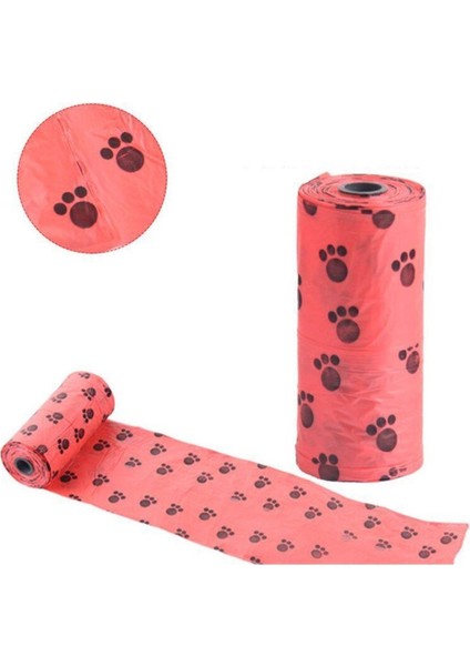 Luxury 4 Adet Evcil Hayvan Desenli Kedi Köpek Kaka Poşeti Dışkı Torbası 60 Adet 1 Adet