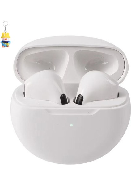 Pro6 Bluetooth Kulaklık Yüksek Görünümlü Spor Gürültü Azaltma Ultra Uzun Ömrü Gerçek Kablosuz Kulaklık 5.3 (Yurt Dışından)