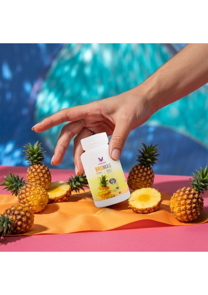 BroMag Bromelain Magnezyum Kompleks - Vitamin B6 60 Tablet