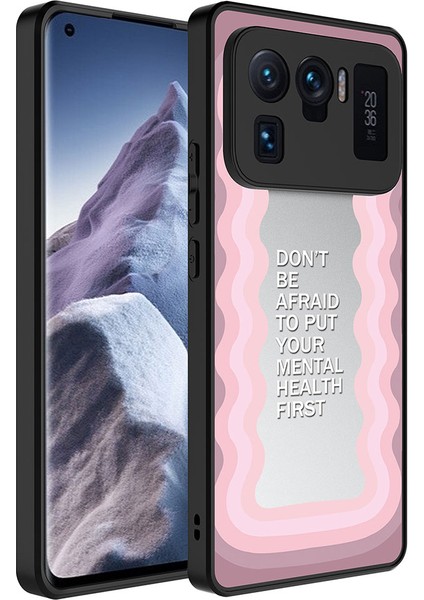 Xiaomi Mi 11 Ultra Kılıf Aynalı Desenli Kamera Korumalı Parlak Klcr Mirror Kapak-Ayna