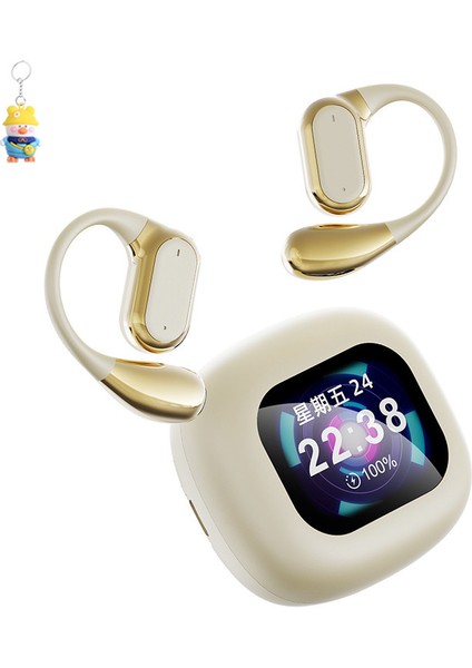 Aiçeviri Kulaklık Q18 Dijital Ekran Dokunmatik Ekran Bluetooth Kulaklık Kulak Içi Olmayan Kulak Tipi Ows Kablosuz Kulaklık (Yurt Dışından)