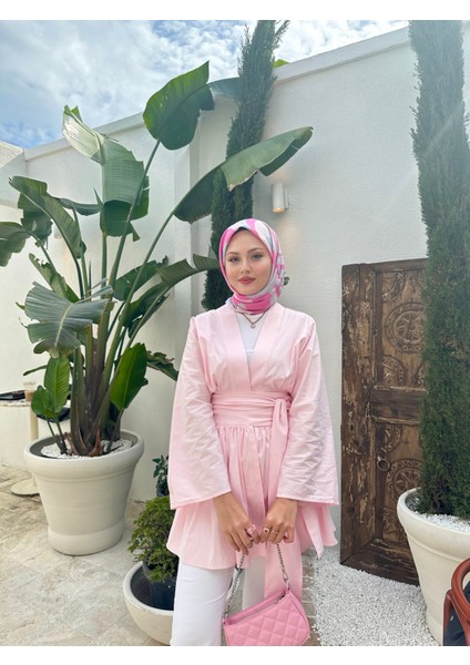 Kuşak Detaylı Kimono