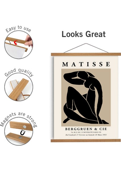 Manyetik Ahşap Resim Poster Askısı Çerçeveleri Ev Dekoru A-30CM (Yurt Dışından) fırsatları