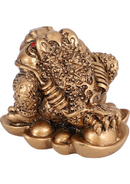 Çin Feng Shui Para Şans Servet Zenginlik Kurbağa Kurbağa Madeni Para Bronz (Yurt Dışından) modelleri