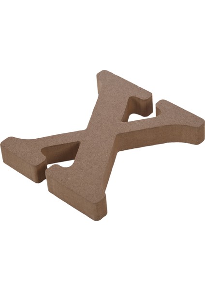 10CM Ahşap Harfli Alfabe Ev Dekorasyonu Için 1 Adet (X Harfi) (Yurt Dışından)