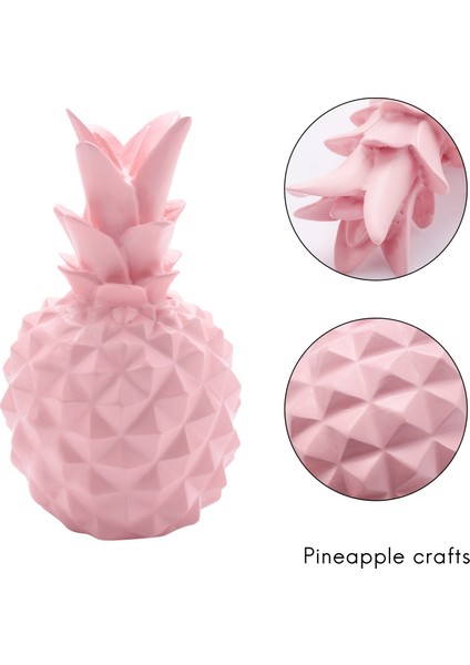 Jöle Rengi Ananas Süsleri Ev Dekorasyonu Reçine Pembe S (Yurt Dışından)