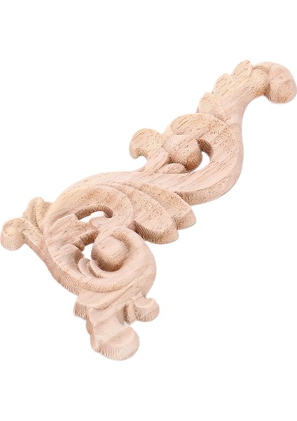 Ahşap Oymalı Çıkartma Köşe Onlay Kapı Duvar Dekoru 12*6cm Boyasız (Yurt Dışından)