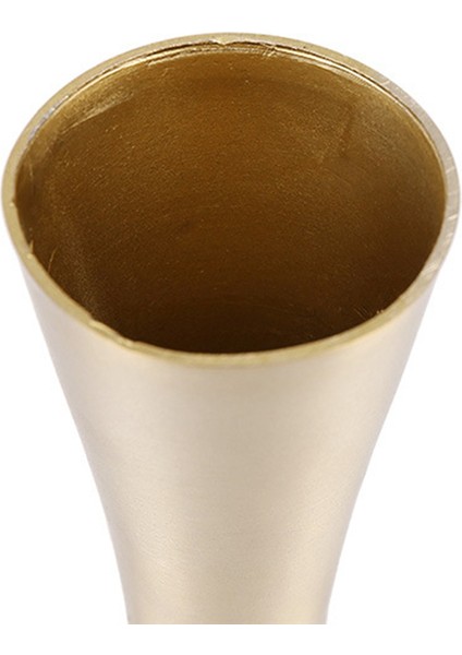 Pirinç Tonlu Metal Vazo Küçük Çiçek Vazosu (Yurt Dışından)