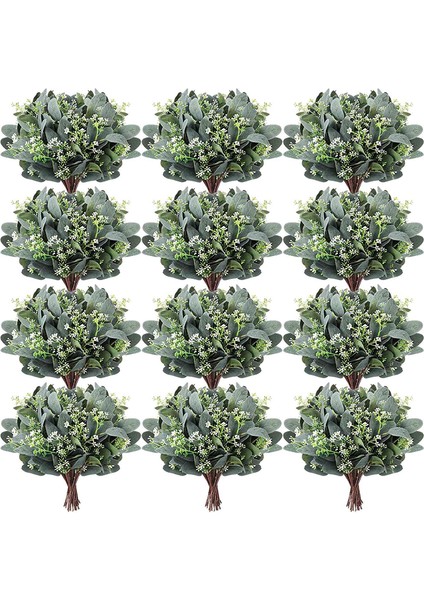 Okaliptüs Yaprakları Sapları Okaliptüs Yaprakları Yapay Gümüş Dolar (Yurt Dışından)