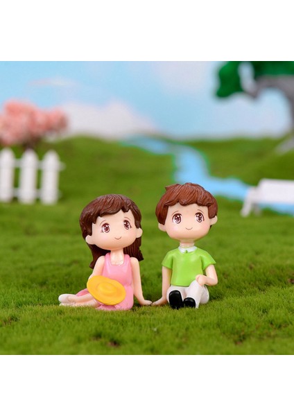 4 Adet Romantik Çift Figürleri Peri Bahçesi (Yurt Dışından) modelleri