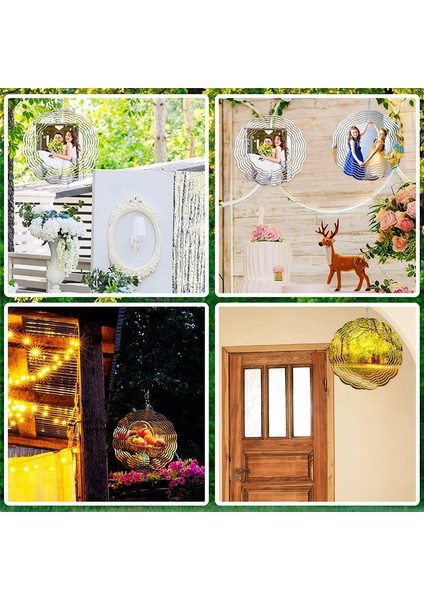 Paket 10 Inç Sublimasyon Rüzgar Döndürücü 3D Iç Mekan Dış Mekan Bahçe Için (Yurt Dışından)