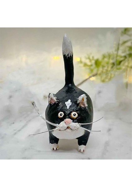 Kaplumbağa Kabuğu Kediler Mini Minyatür Kuyruk Dik Kediler Süsü (Yurt Dışından) indirimleri