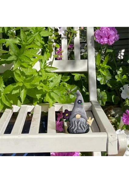 Gri Büyülü Bahçe Cücesi Süsleri, Çiçek Reçine Süsleri (Yurt Dışından) fırsatları