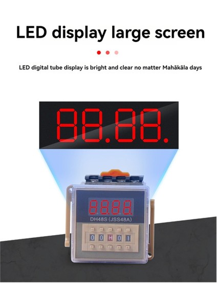 Röle DC24V Tekrar Döngüsü Soketli DH48S Serisi Gecikme Süresi (Yurt Dışından) modelleri