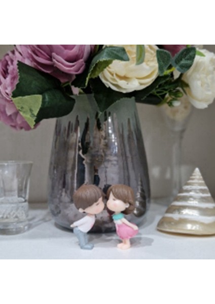 Adet Sevimli Aşıklar Çift Figürleri Minyatür El Sanatları Tatlı Süsleme (Yurt Dışından) modelleri