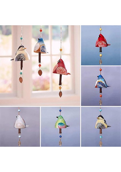 Redbird Kuş Şarkısı Çanı Asılı, Reçine El Işi Rüzgar Çanı (Yurt Dışından)