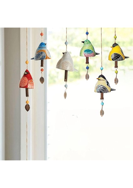 Redbird Kuş Şarkısı Çanı Asılı, Reçine El Işi Rüzgar Çanı (Yurt Dışından)