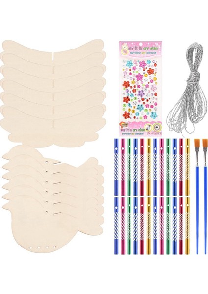 Çocuklar Için 6'lı Paket 3D Kuş Rüzgar Çanı El Sanatları Seti (Yurt Dışından) fiyatları