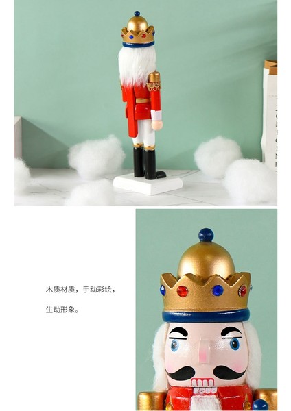 Yaratıcı Ahşap Fındıkkıran Yaratıcı Ahşap Kral Güzel Dekor Oyuncaklarını Süsler (Yurt Dışından) indirimleri