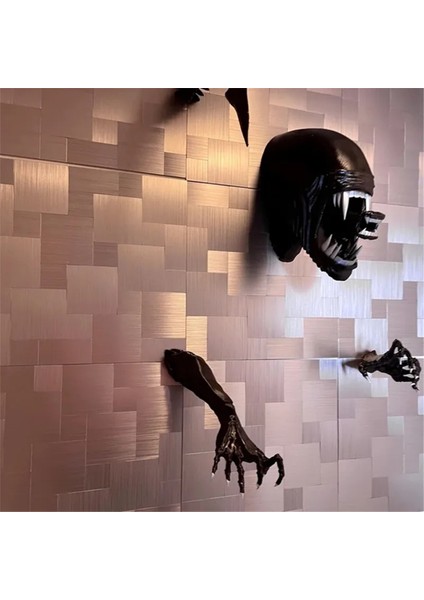 Dev Xenomorphhead Xenomoprh Duvar Sanatı Xenomorph Maskesi (Yurt Dışından)
