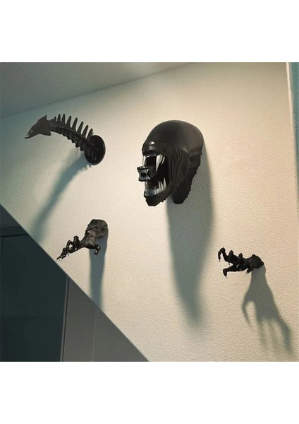 Dev Xenomorphhead Xenomoprh Duvar Sanatı Xenomorph Maskesi (Yurt Dışından)