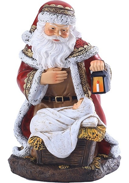 Moda Ev Masaüstü El Sanatları Noel Baba Ev Dekorasyonu Noel (Yurt Dışından)