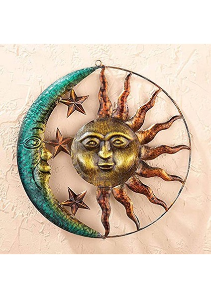 Güneş Ay Ön Kapı Dekoru Astronominin Göksel Ikonları Duvar Heykeli (Yurt Dışından) modelleri