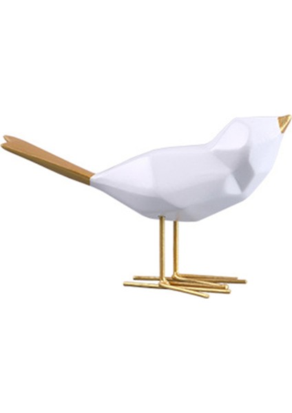 Kuş Heykelleri Avrupa Süslemeleri Geometrik Hayvan Heykelleri Altın (Yurt Dışından)
