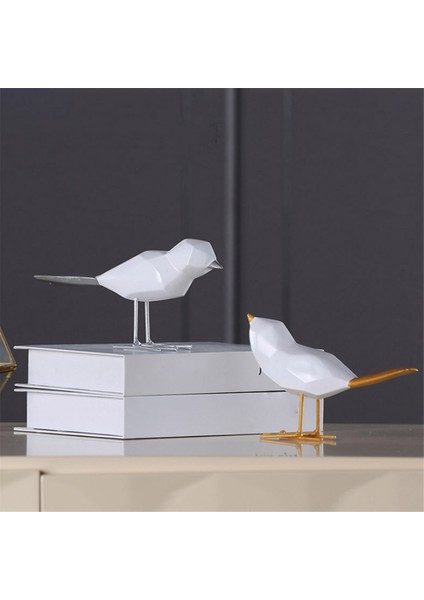 Kuş Heykelleri Avrupa Süslemeleri Geometrik Hayvan Heykelleri Altın (Yurt Dışından) modelleri