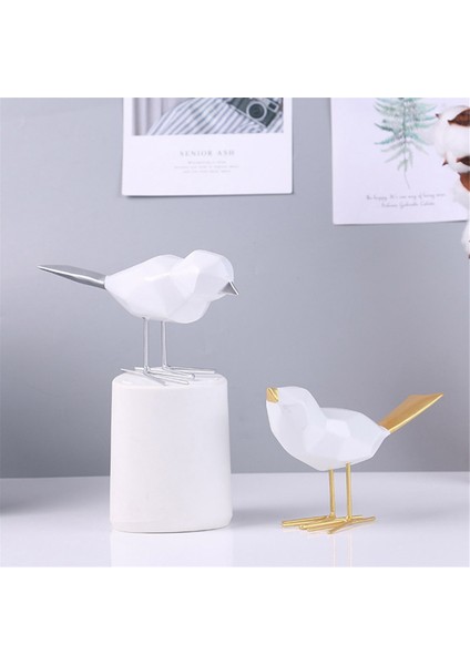 Kuş Heykelleri Avrupa Süslemeleri Geometrik Hayvan Heykelleri Altın (Yurt Dışından) fırsatları