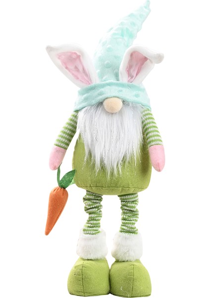 Paskalya Tavşanı Cüce Tavşan Havuç Peluş Oyuncaklar Bebek Çocuk Ev Dekoru, D (Yurt Dışından)