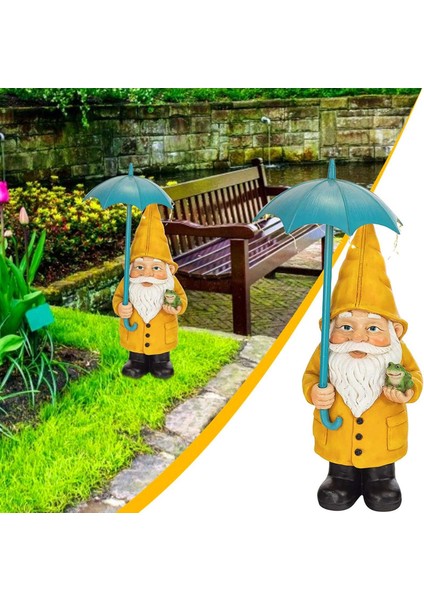 Güneş Enerjili LED Işıklı Bahçe Cüce Heykeli Gnome Patio Süsü (Yurt Dışından) fiyatları