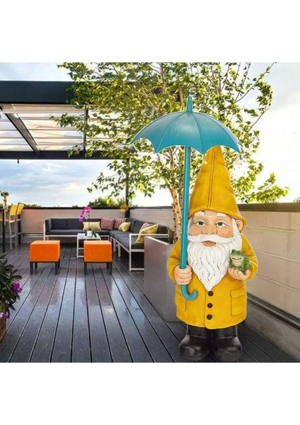 Güneş Enerjili LED Işıklı Bahçe Cüce Heykeli Gnome Patio Süsü (Yurt Dışından) fırsatları