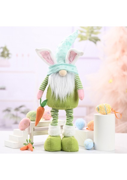 Paskalya Tavşanı Cüce Tavşan Havuç Peluş Oyuncaklar Bebek Çocuk Ev Dekoru, D (Yurt Dışından) indirimleri