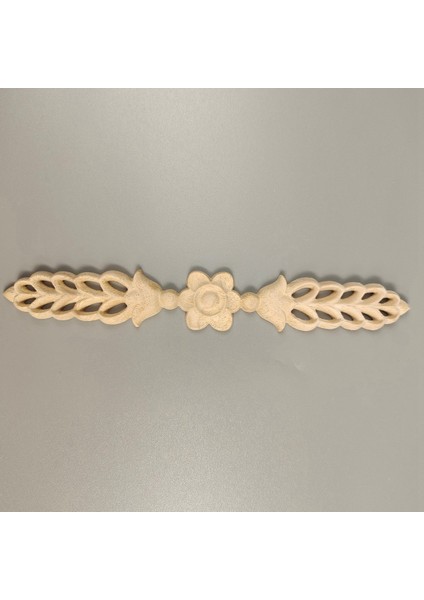 Adet Ahşap Oymalı Çıkartma Içi Boş Çizgili Çiçek Köşe 24.5cmx3.5cm (Yurt Dışından) fırsatları