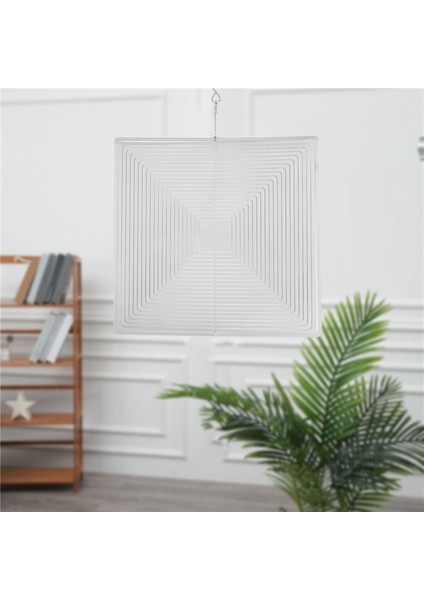 Paslanmaz Çelik 3D Metal Dönen Rüzgar Çanı Kolye Bahçe Ev Dekoru (Yurt Dışından) modelleri