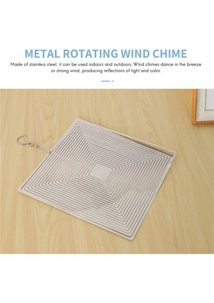Paslanmaz Çelik 3D Metal Dönen Rüzgar Çanı Kolye Bahçe Ev Dekoru (Yurt Dışından) indirimleri