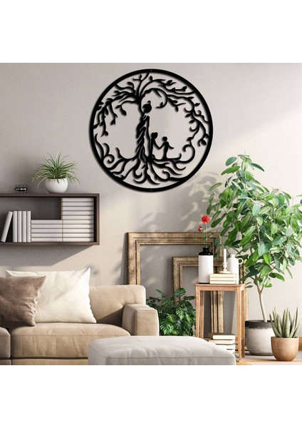 Metal Ağaç Anne Çocuklu Duvar Sanatı Metal Asma - 4 Çocuk (Yurt Dışından) indirimleri