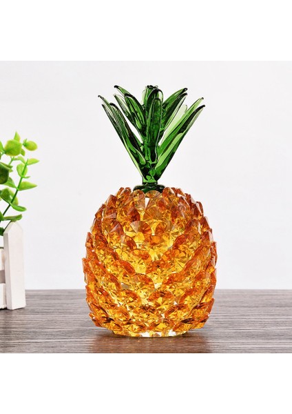 3D Kesim Kristal Ananas Süsü El Yapımı Heykel Koleksiyonu -A (Yurt Dışından) fırsatları