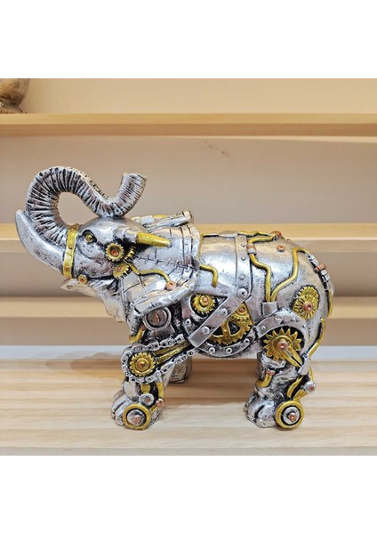Mekanik Punk Hayvanlar Heykeli Endüstriyel Dachshund Reçine Dekor A (Yurt Dışından)