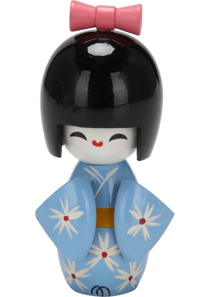 Erik Çiçeği Kiraz Desenli Japon Ahşap Bebek Ahşap Bebek C (Yurt Dışından)